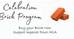 Support Imperial Point HOA. Buy your commemorative brick Today!