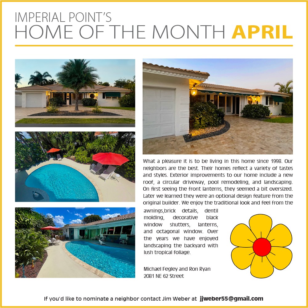 Imperial Point April Home of the MOnth