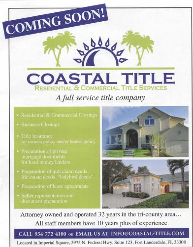 Coastal Title Residential & Commercial Title Services CLICK FOR WEBSITE