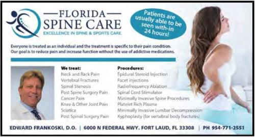 Florida Spine Care Edward Frankoski, D.O CLICK FOR WEBSITE