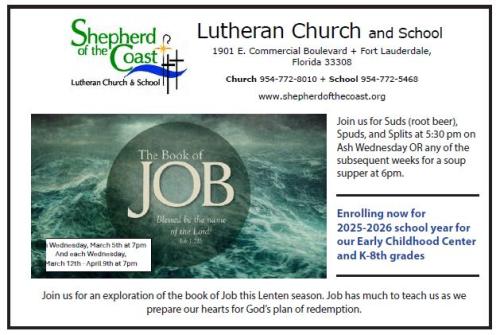 Shepherd of the Coast Luthern Church & School CLICK FOR WEBSITE